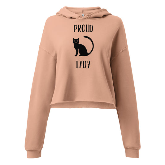 Proud Cat Lady Crop Hoodie